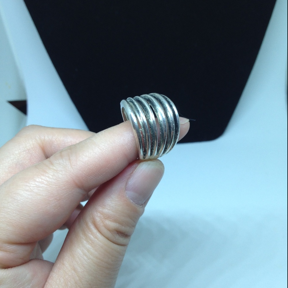 Silver Statement Ring - image 8